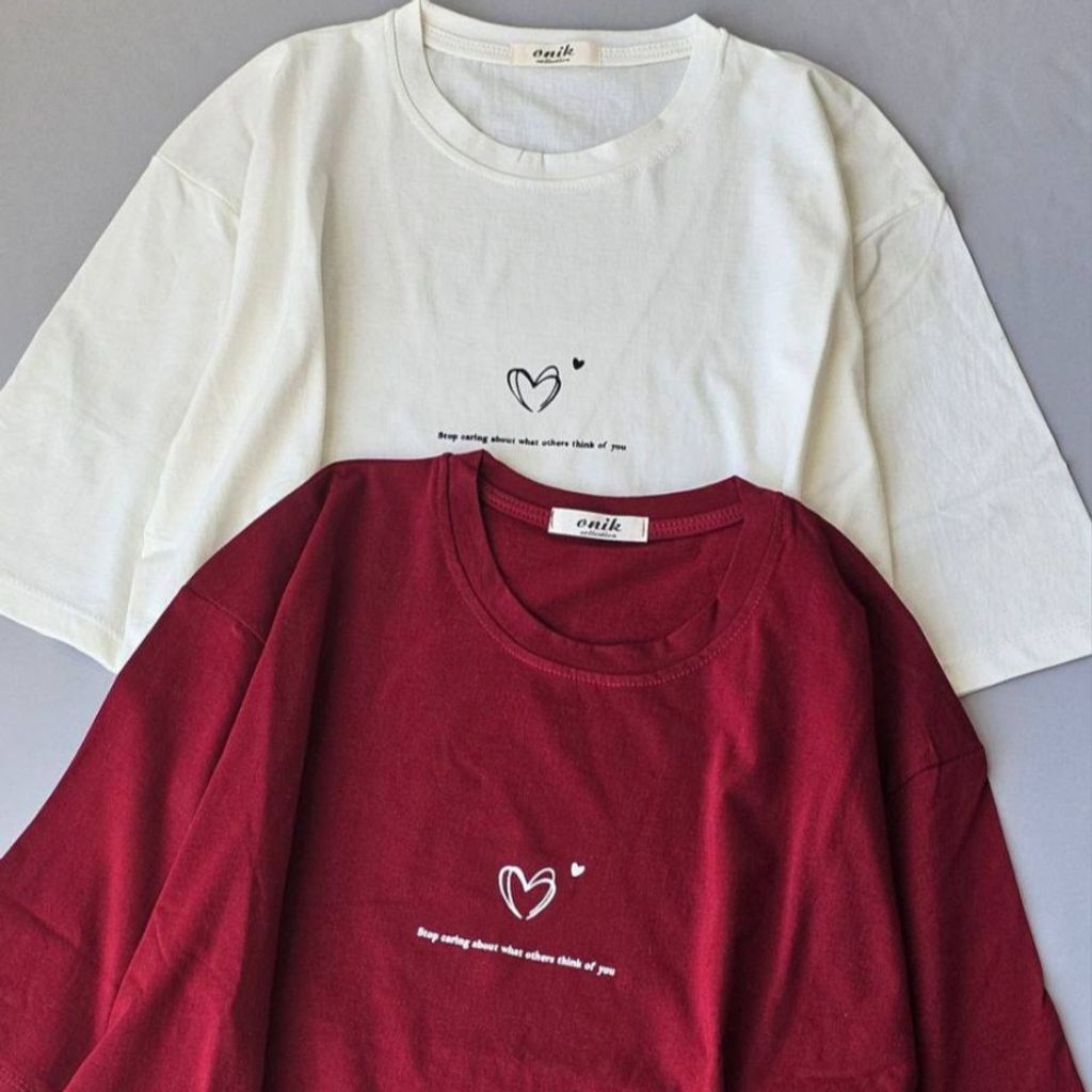 خرید انلاین تیشرت باکسی زنانه نخ پنبه