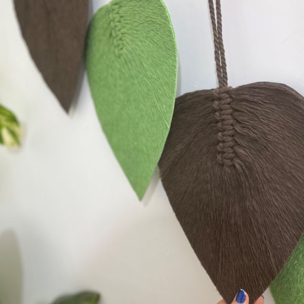 دیوارکوب اویز مکرومه لوزی طرح نارنیا