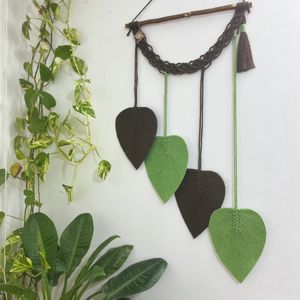 دیوارکوب اویز مکرومه لوزی طرح نارنیا