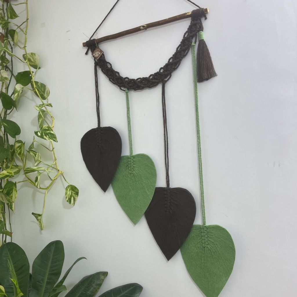 خرید آنلاین دیوارکوب اویز مکرومه لوزی طرح نارنیا