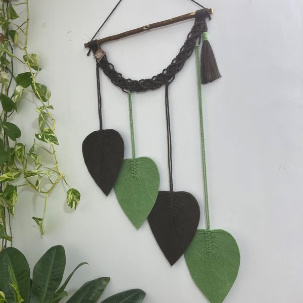 دیوارکوب اویز مکرومه لوزی طرح نارنیا