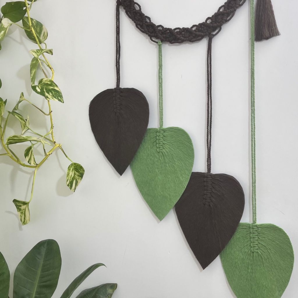 قیمت ارزان دیوارکوب اویز مکرومه لوزی طرح نارنیا