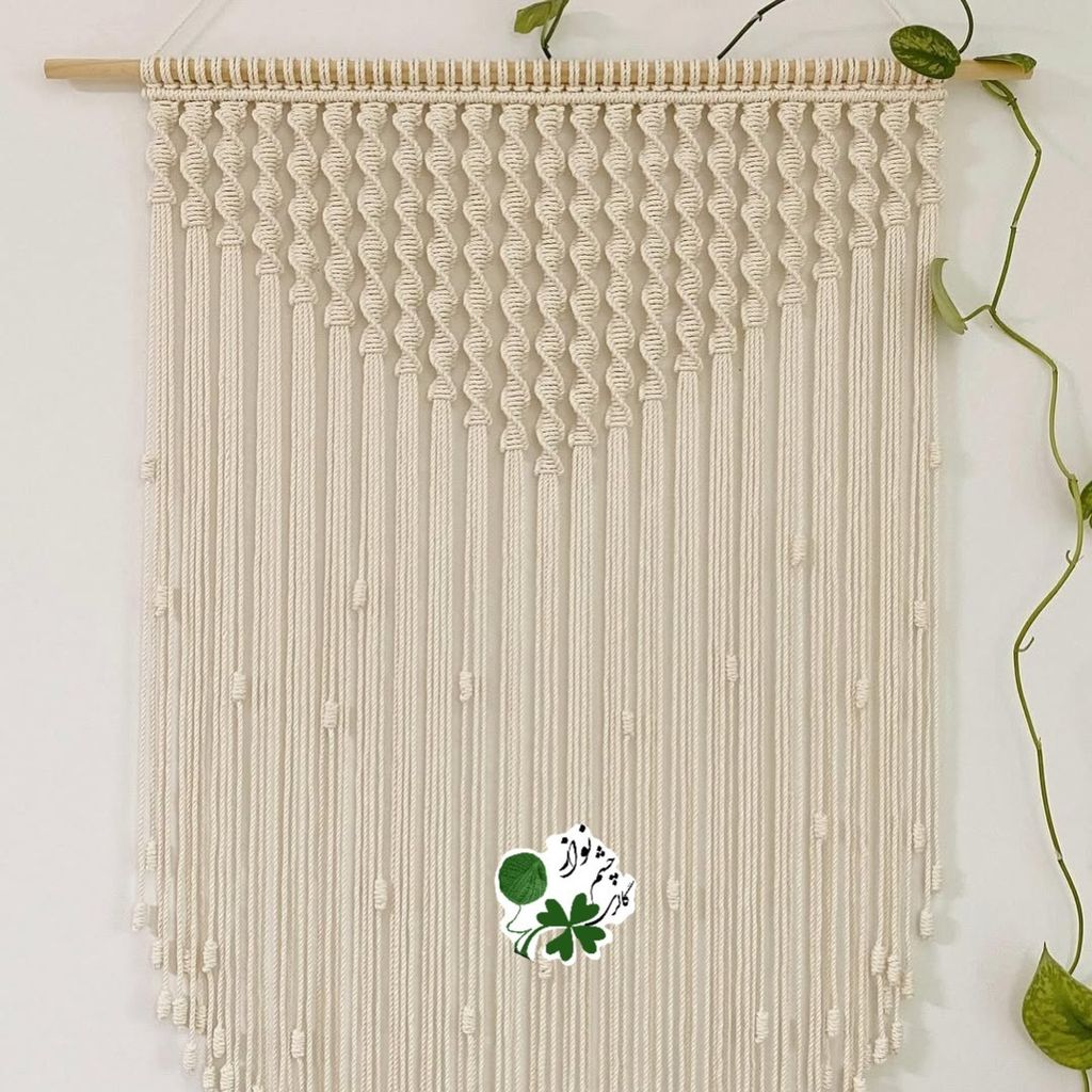 خرید اینترنتی دیوارکوب مکرومه بافی طرح آبشار چشم نواز