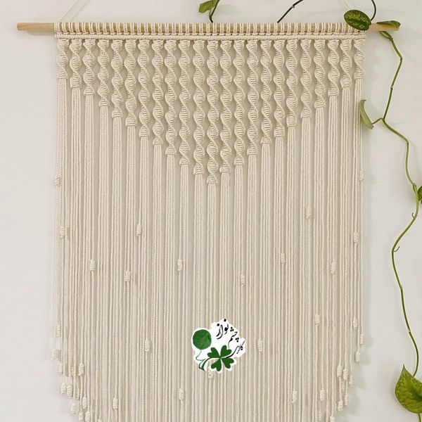 دیوارکوب مکرومه بافی طرح آبشار چشم نواز