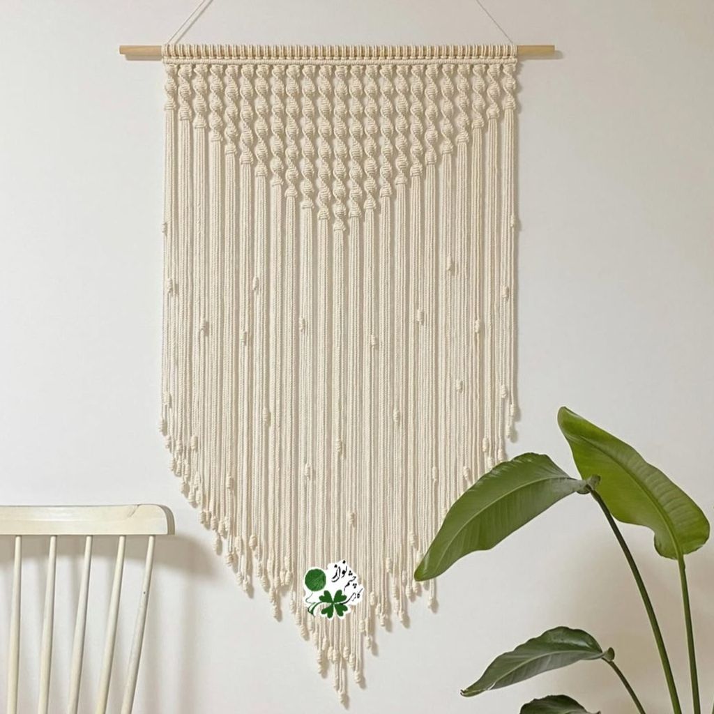 مشخصات دیوارکوب مکرومه بافی طرح آبشار چشم نواز