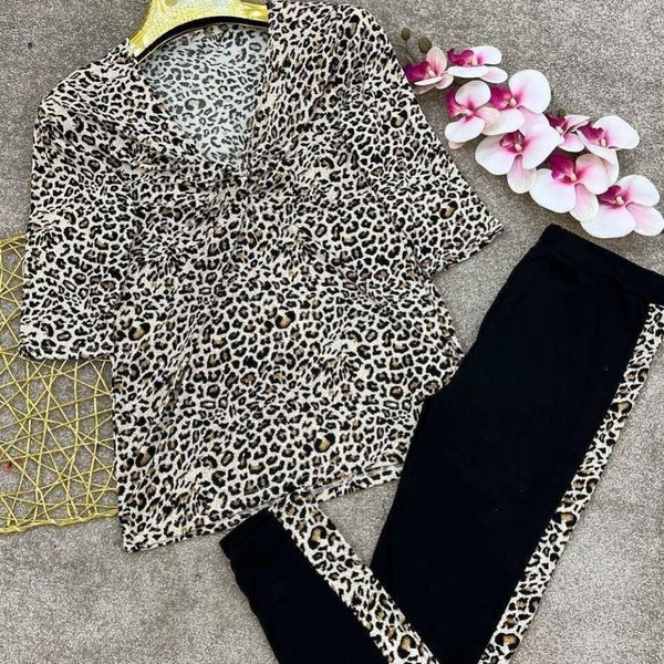 ست تونیک شلوار گره ای آسنات شایسته