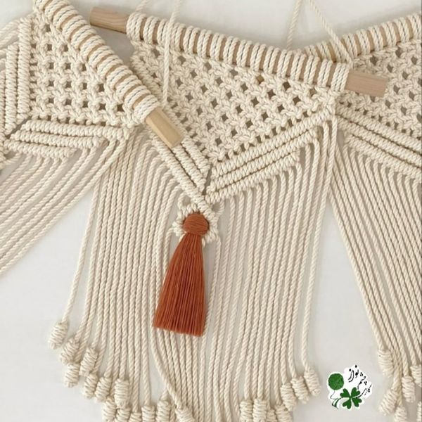 مینی دیوارکوب مکرومه بافی