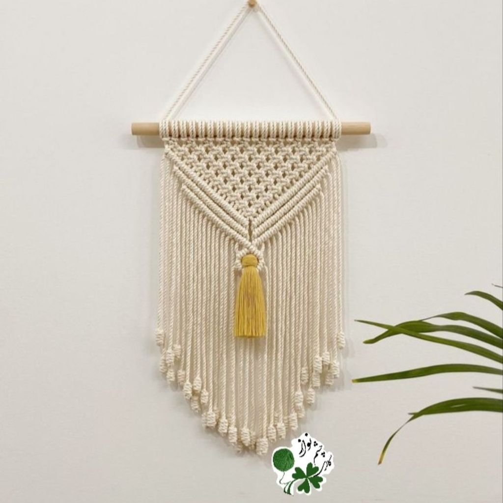 خرید آنلاین مینی دیوارکوب مکرومه بافی