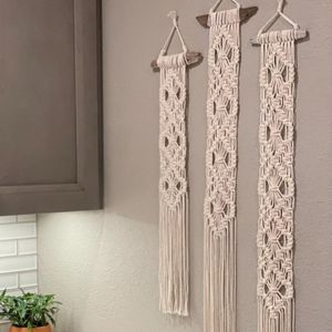 ست 3تایی آویز دیواری مکرومه بافی