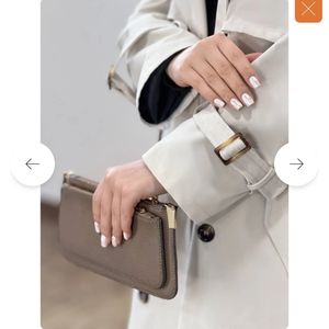 خرید اینترنتی ترنچ کت بلند آستردار نورا 1