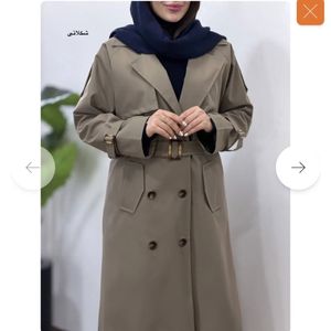 خرید انلاین ترنچ کت بلند آستردار نورا 1