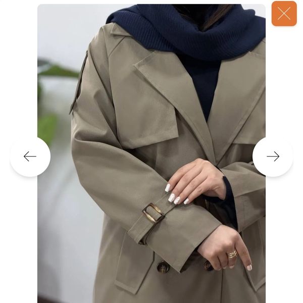 ترنچ کت بلند آستردار نورا 1