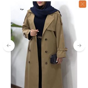 خرید آنلاین ترنچ کت بلند آستردار نورا 1