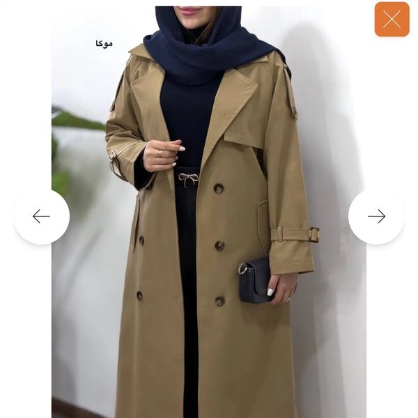 ترنچ کت بلند آستردار نورا 1