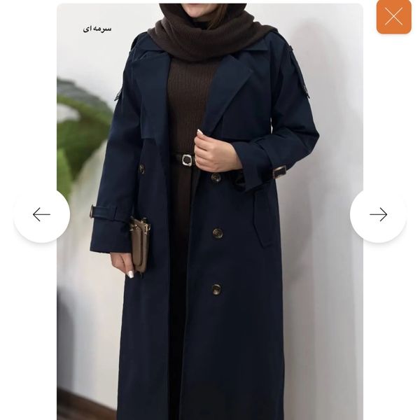 ترنچ کت بلند آستردار نورا 1