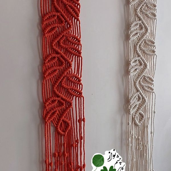 آویز دیواری مکرومه طرح ،،جوانه های بهاری،،