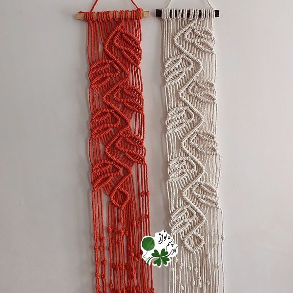 آویز دیواری مکرومه طرح ،،جوانه های بهاری،،