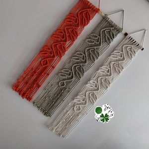 آویز دیواری مکرومه طرح ،،جوانه های بهاری،،