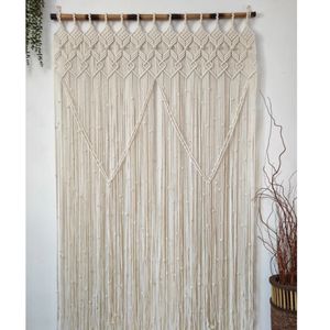 پرده مکرومه بافی مدرن ارت بیوتی پربافت