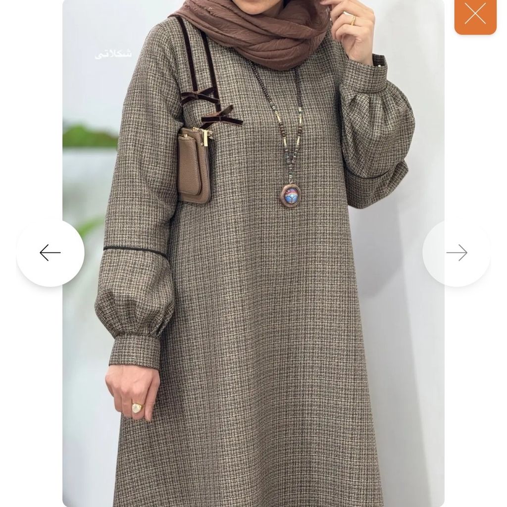 خرید آنلاین پیراهن مانتویی بلند سوپر کلوش سها 1 جلی