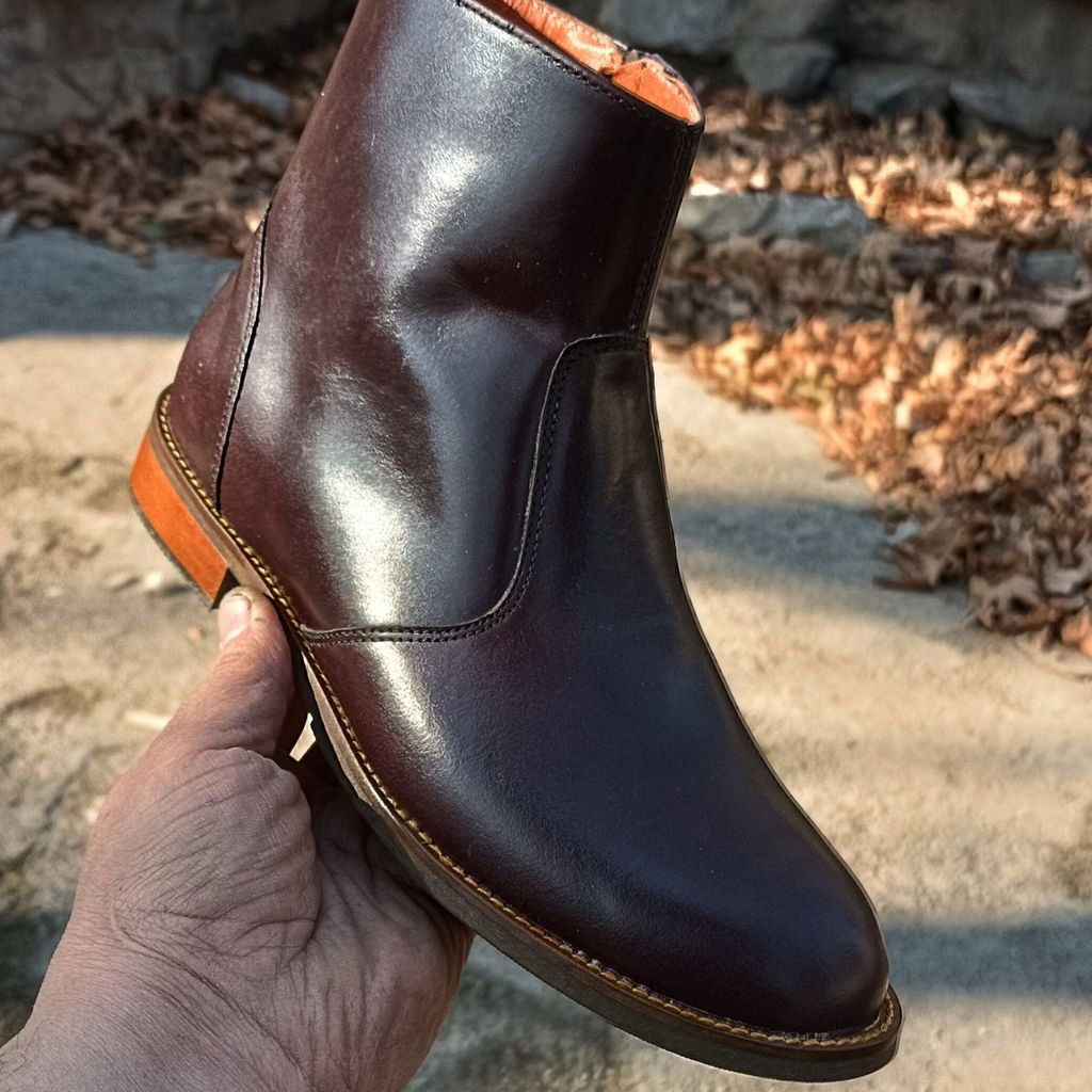 قیمت نیم بوت زنانه چرم طبیعی مدل ناتالی کلاسیک قهوه ای