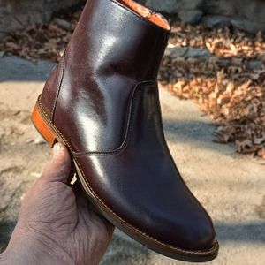 قیمت نیم بوت زنانه چرم طبیعی مدل ناتالی کلاسیک قهوه ای