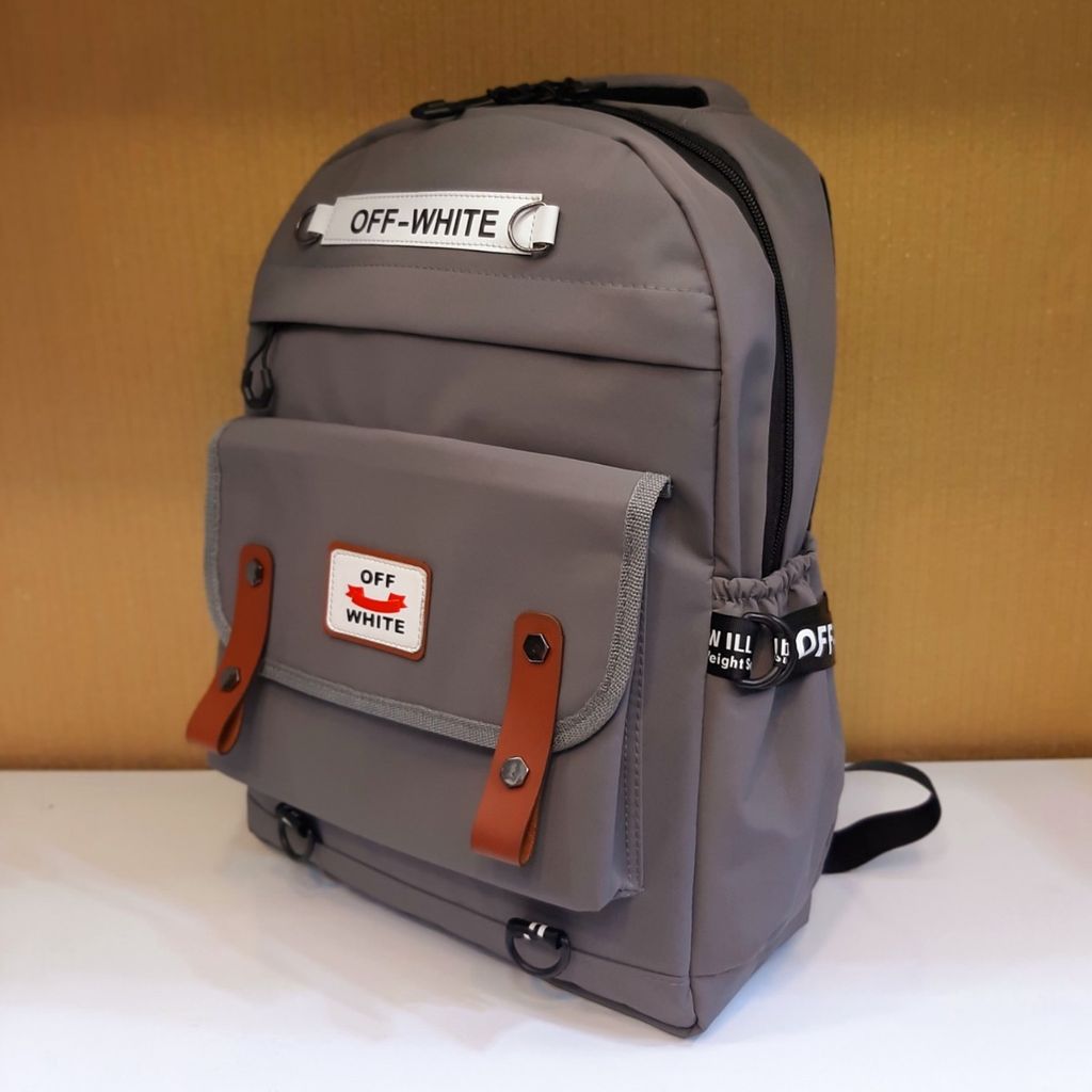 خرید آنلاین کوله پشتی off White خاکستری