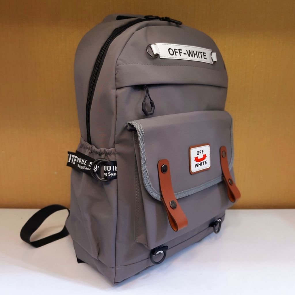 خرید آنلاین کوله پشتی off White خاکستری