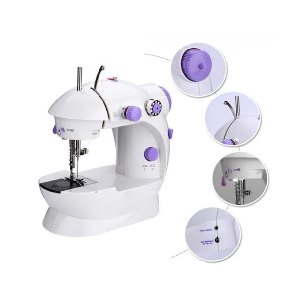 چرخ خیاطی مینی مسافرتی مدل MLSM-202 برق / باطری