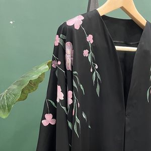 مانتوعبایی طرح شکوفه(نقاشی شده با دست)