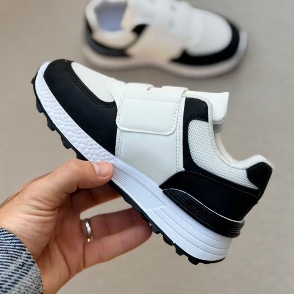 خرید اینترنتی قیمت کتونی بچگونه طرح N چسبی از کاشوز کد 4102201