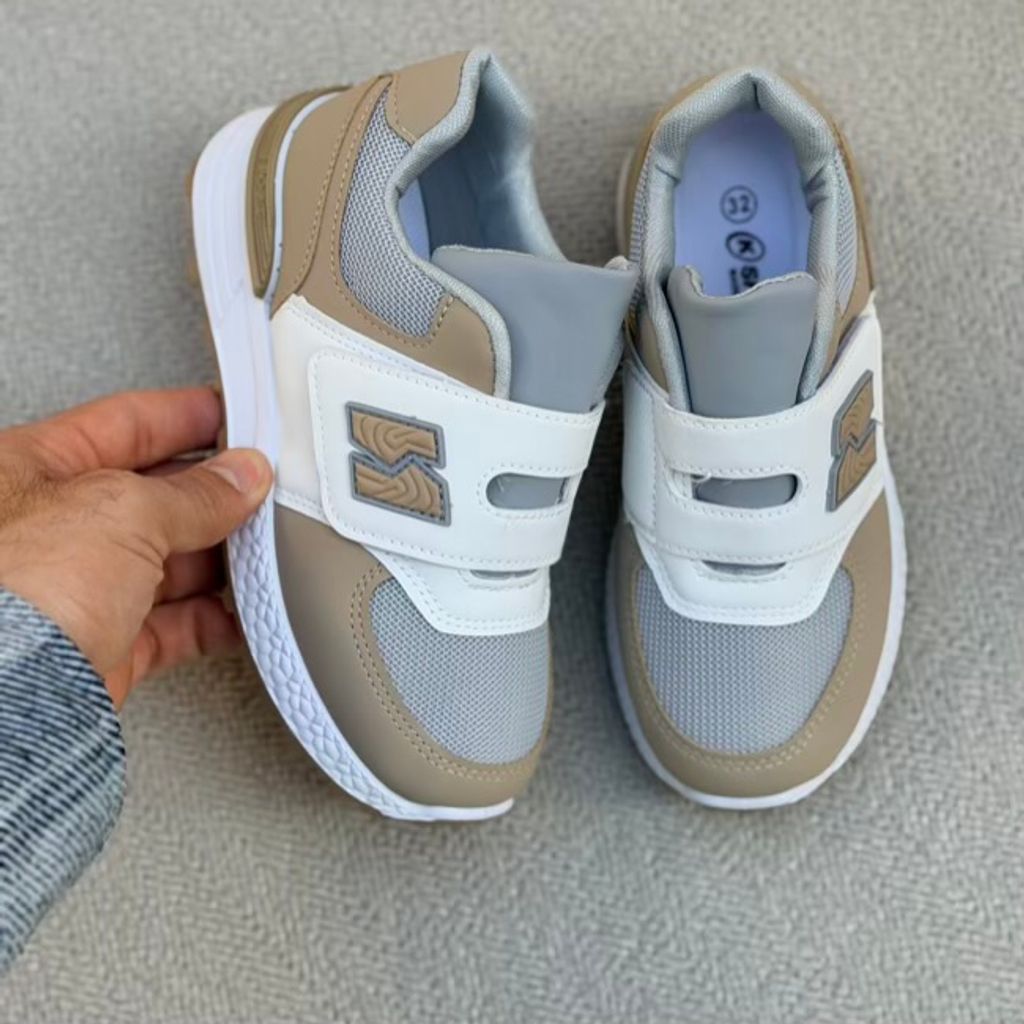 خرید اینترنتی قیمت کتونی بچگونه طرح N چسبی از کاشوز کد 4102201