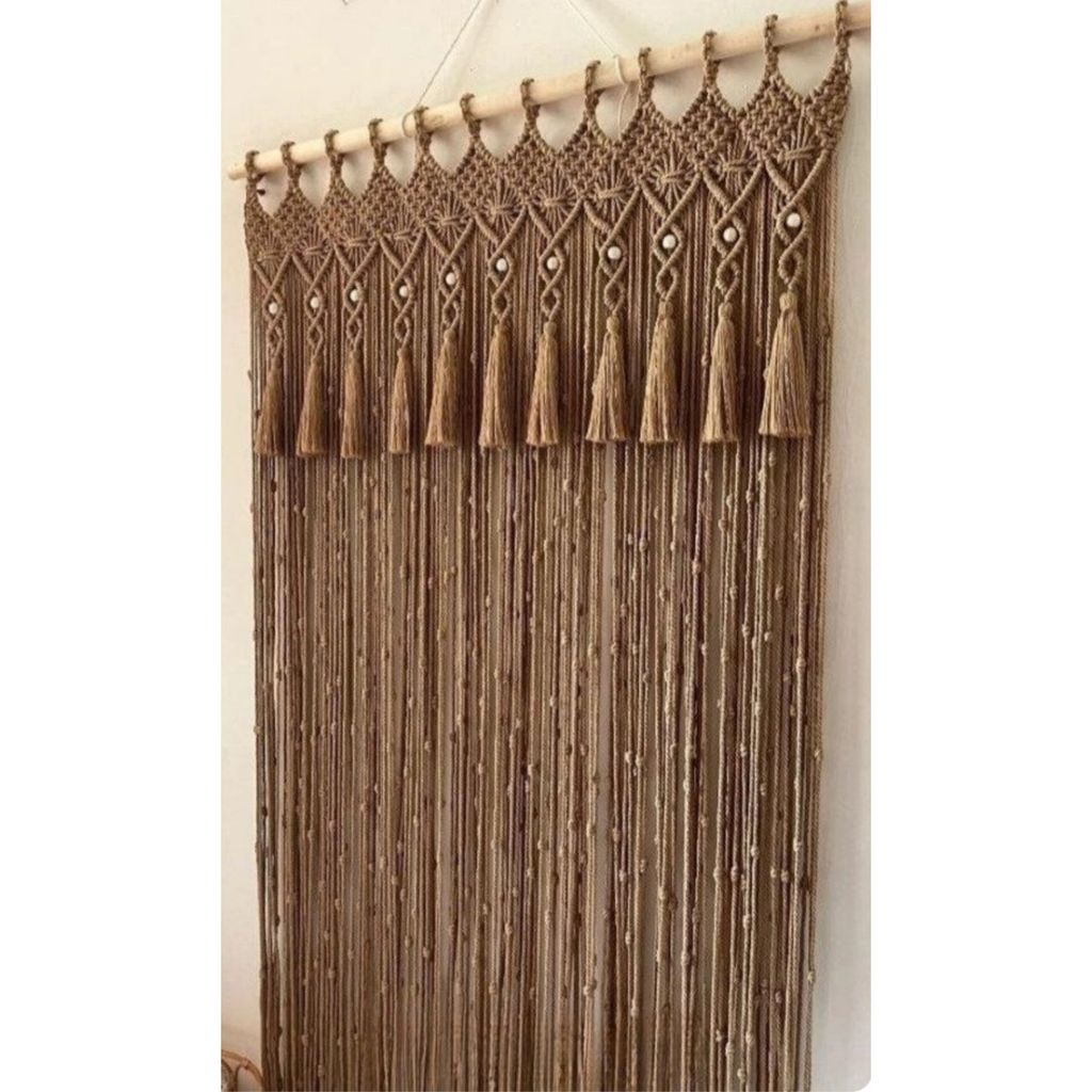 مشخصات پرده مکرومه بافی مدل لعلینه بیوتی