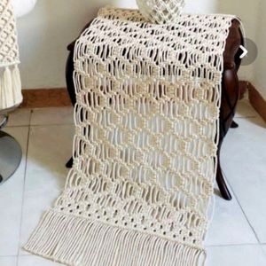 رومیزی مکرومه لانه زنبوری آرت بیوتی