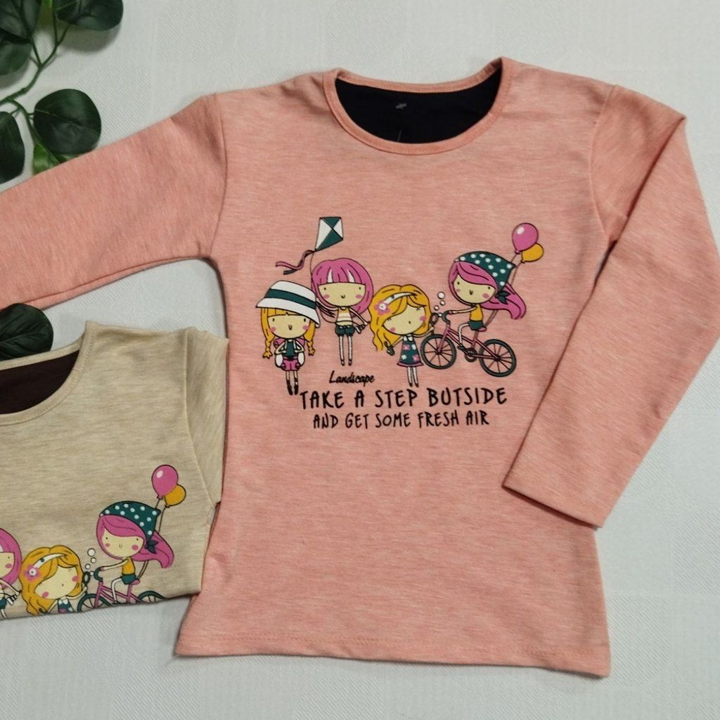 قیمت بلوز آستین بلند دخترانه blz4e