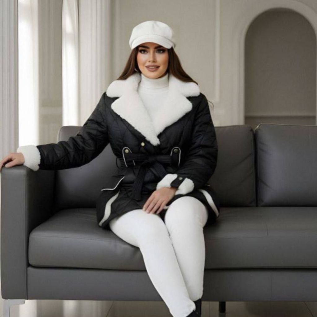 خرید انلاین کاپشن مزونی خزدار امپراطور