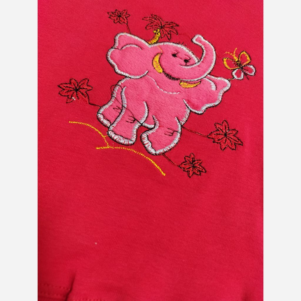 قیمت بلوز شلوار دخترانه چاپ فیل سایز 30 و 35