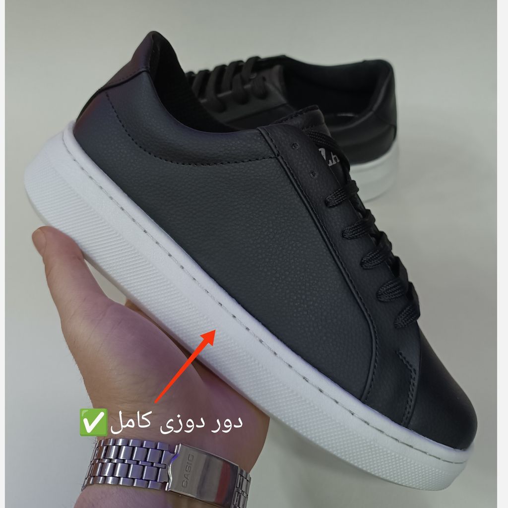 مشخصات کتونی مردانه ونس مشکی زیره سفید زارا کیفیت بالا