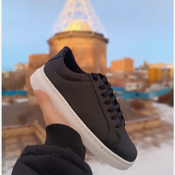 کتونی مردانه ونس مشکی زیره سفید زارا کیفیت بالا