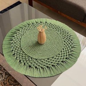 رانر گرد مکرومه بافی طرح شبنم