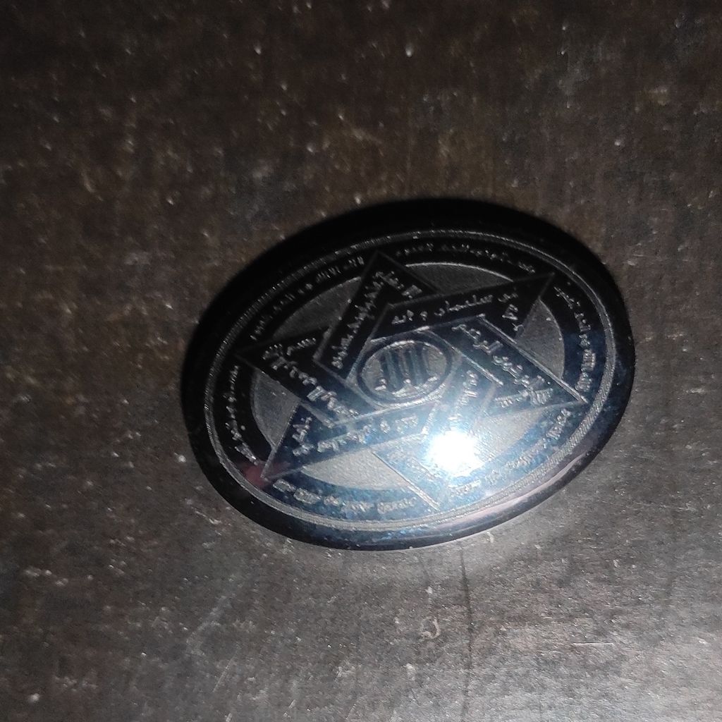 خرید اینترنتی نگین حدید انگشتر فاخر حرز شش گانه لوح سلیمانی