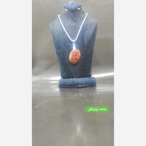 خرید آنلاین گردنبند سنگ پلاک عقیق خراسانی