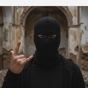 کلاه بافت فیس ماسک مدل چشمی (بالا کلاوا)