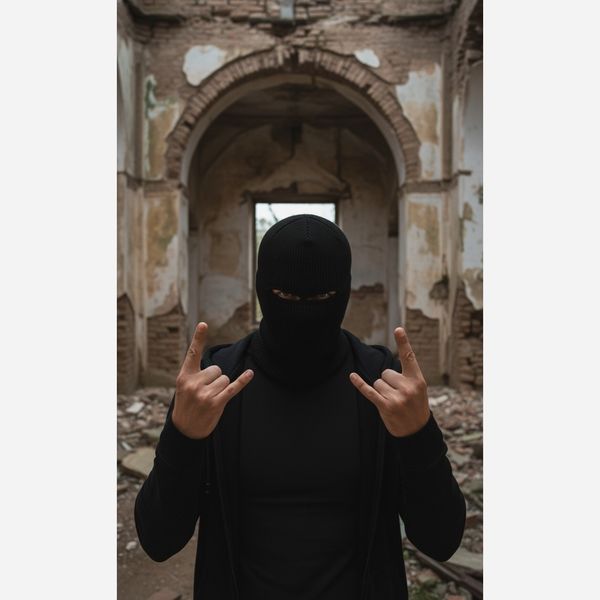 کلاه بافت فیس ماسک مدل چشمی (بالا کلاوا)