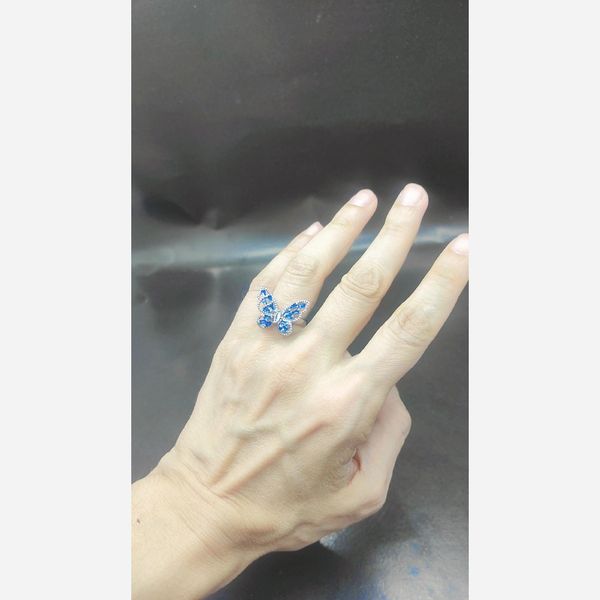 انگشتر پروانه جواهری