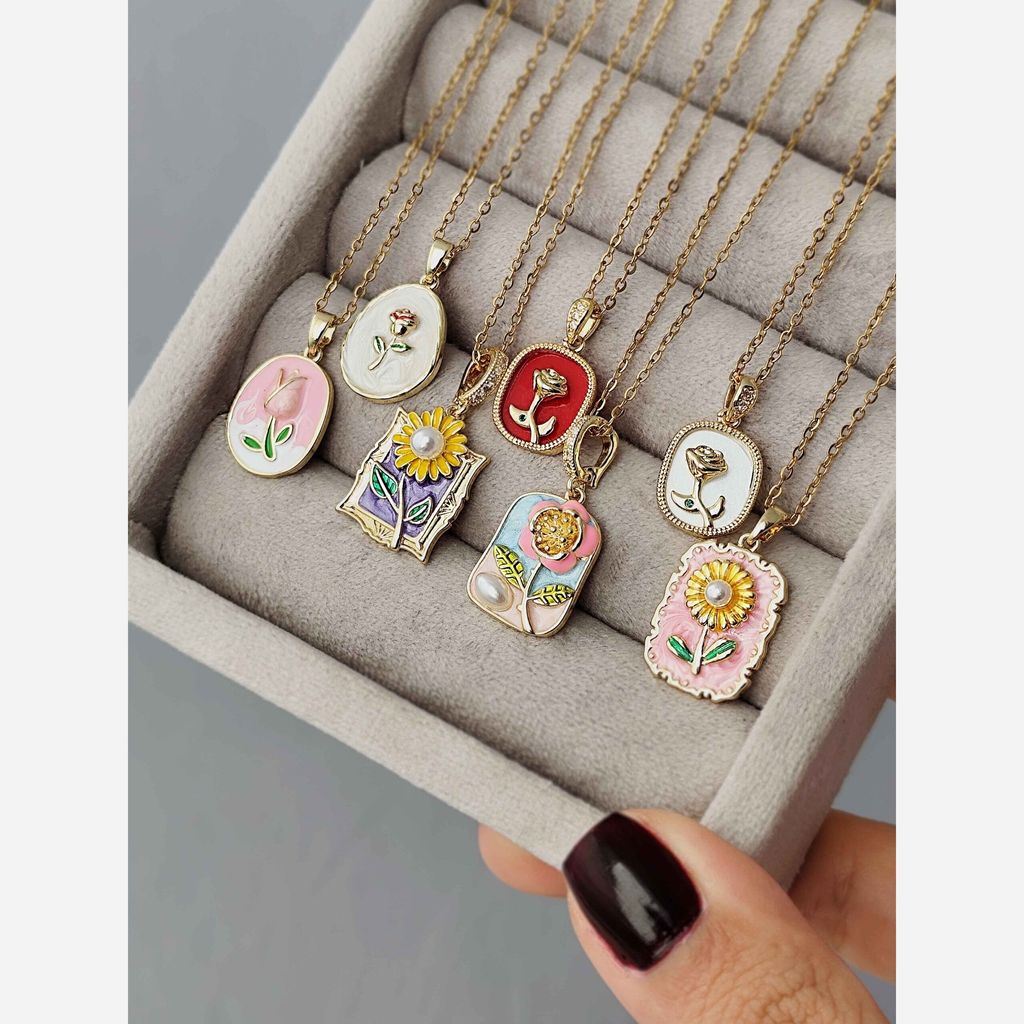 قیمت گردنبند مینا کاری 