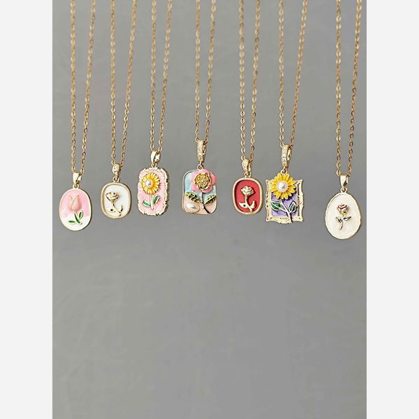 گردنبند مینا کاری 