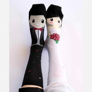 خرید انلاین جوراب ساقدار لنگه به لنگه عروس داماد