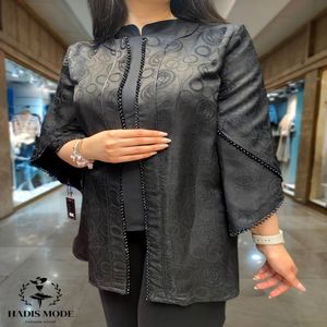 خرید اینترنتی قیمت کت زنانه مجلسی ژاکارد طرح ورساچه