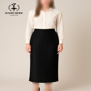 دامن پلیسه ریز ساتن راسته زنانه